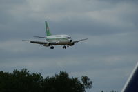 5U-BAG @ EGHL - President of Niger flight coming into ATC lasham for maintenance 
B737-200 Stage II