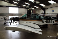 G-ERRY @ EGBT - Undergoing maintenance in the spotlessly clean AKKI Aero Engineering facility at Turweston EGBT. - by Clive Pattle