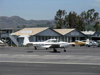 N4929K @ SZP - 1949 Ryan NAVION A, Continental E225 listed, taxi back after landing Rwy 22 - by Doug Robertson