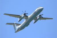 G-JECZ @ LFRB - De Havilland Canada DHC-8-402Q Dash 8, Take off rwy 07R, Brest-Bretagne airport (LFRB-BES) - by Yves-Q