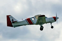 G-BULL @ EGBP - Bulldog, Oaksey Park based, previously G-31-18, permit to fly as Hong Kong Defence Force HGK-5, seen departing runway 26.