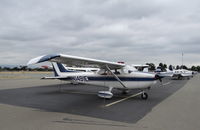 N1491E @ KRHV - A locally based 1978 Cessna 172N parked at transient parking to move out of its tie down row to make room for the Reid Hillview STEAM Fest/Airport Day at Reid Hillview Airport, CA. - by Chris Leipelt