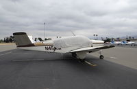 N45SM @ KRHV - 45SM LLC (Dayton, OH) transient 1963 Beechcraft P35 Bonanza parked at transient parking on an overcast morning at Reid Hillview Airport, CA. - by Chris Leipelt