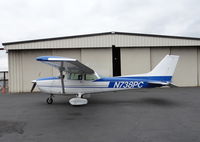 N738PC @ KRHV - A locally based 1977 Cessna 172N sitting in front of the Avionics Hangar at Reid Hillview Airport, CA. - by Chris Leipelt