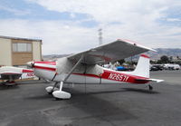 N2657Y @ KRHV - A locally based 1962 Cessna 180E parked beside the Lafferty Hangar at Reid Hillview Airport, CA. - by Chris Leipelt