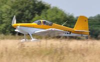 G-CECV @ EGFH - Visiting Vans RV-7 departing Runway 22. - by Roger Winser