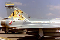 64 @ EGVA - Close up of Tail Markings whilst on display at RIAT '97 at RAF Fairford EGVA whilst coded '330-AQ' with EC 05.330 CEAM French Air Force with special marks 'Remove Before Takeoff' and International Air Tattoo 1997' - by Clive Pattle