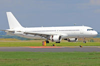YL-LCK @ EGFF - A320-214, Thomas Cook Airlines, Cardiff based, previously F-WWIT, N101UW, RP-C3229, HB-JIZ, OE-IBU, callsign Kestrel 7437, landing on runway 12, out of Palma Mallorca, note the open reverse thruster doors.