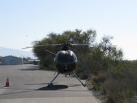 N363JS @ SZP - 1973 Hughes 369HS, Allison 250-C18A Turboshaft 400/317 shp, adjacent SZP's Helipad - by Doug Robertson