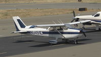 N1491E @ KRHV - A locally based 1978 Cessna 172N parked at transient parking after getting a fresh coat of wax at Reid Hillview Airport, CA. - by Chris Leipelt