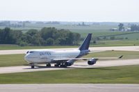 N194UA @ KCID - Arriving Cedar Rapids - by Glenn E. Chatfield