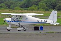 G-CISG @ EGFF - Ikarus, new EGFF resident seen parked up. - by Derek Flewin