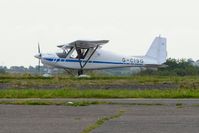 G-CISG @ EGFH - Visiting Ikarus C42 aircraft. - by Roger Winser