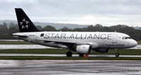 OO-SSC @ EGCC - Moments after arrival at Manchester Airport EGCC - by Clive Pattle