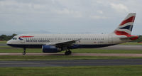 G-MIDY @ EGCC - Taxy to gate at Manchester Airport EGCC - by Clive Pattle