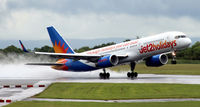 G-LSAN @ EGCC - Departurel from Manchester Airport EGCC - by Clive Pattle