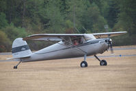 N3713V @ PLU - 1948 Cessna 140 arriving for Cubs and Classics at Thun Field - by Eric Olsen