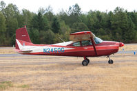N2450G @ PLU - 1959 Cessna 182 taxing in for Cubs and Classics. - by Eric Olsen