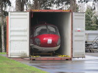 N328BF @ NZAR - in container on arrival at oceania aviation - by magnaman