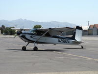 N2982A @ SZP - 1953 Cessna 180, Continental O-470-A 225 Hp, 1st year of production, taxi off the active - by Doug Robertson