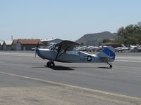 N1052E @ SZP - 1946 Aeronca 7AC conversion to 7CCM/L-16B, Continental C90 90 Hp, taxi off the active - by Doug Robertson