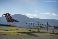 C-GEFA @ CYXT - Parked in front of the Hawkair maintenance hangar. - by Remi Farvacque