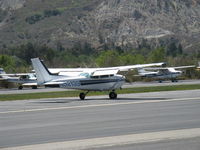 N52139 @ SZP - 1980 Cessna 172P SKYHAWK, Lycoming O-320-D2J 160 Hp, landing roll Rwy 22 - by Doug Robertson