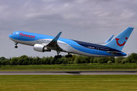 G-OBYF @ EGCC - Departure