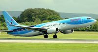 G-FDZE @ EGCC - Lift off from Manchester EGCC - by Clive Pattle