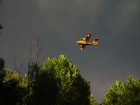 F-ZBFP - Firefighting above Port Grimaud. Sky is smoke not cloud. - by Mark Tranchant