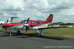 N425HB @ EGBT - at Turweston - by Chris Hall