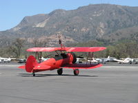 N68405 @ SZP - 1943 Boeing Stearman A75N1, Pratt & Whitney R-985 450 Hp upgrade conversion, Restricted class, Washington re-visitor on SZP's 85th Birthday celebration. 1930-2015. - by Doug Robertson