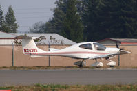 N243DS @ KPAE - Diamond waiting in line for takeoff from 34R at Paine Field. - by Eric Olsen
