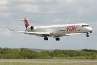 F-HMLL @ LFRB - Bombardier CRJ-1000, On final rwy 25L, Brest-Bretagne airport (LFRB-BES) - by Yves-Q