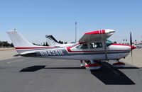 N9434M @ KRHV - Privately owned 1976 Cessna 182P sitting at the transient ramp at Reid Hillview Airport, San Jose, CA. - by Chris Leipelt