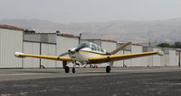 N8657A @ KRHV - Locally-based 1949 Beechcraft A35 Bonanza taxing out for departure at Reid Hillview Airport, San Jose, CA. - by Chris Leipelt