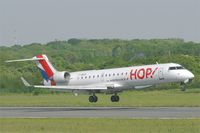 F-GRZO @ LFRB - Canadair Regional Jet CRJ-702, landing Rwy 07R, Brest-Bretagne Airport (LFRB-BES) - by Yves-Q