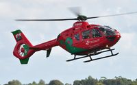 G-WASN @ EGFH - Wales Air Ambulance helicopter (Helimed 57) returning to base. - by Roger Winser
