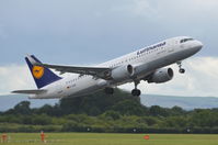 D-AIUE @ EGCC - Departing from Manchester. - by Graham Reeve