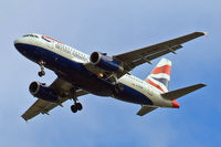 G-EUPP @ EGLL - Airbus A319-131 [1295] (British Airways) Home~G 12/06/2010. On approach 27R.
