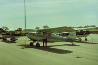 N9078E @ TCY - 78E at Tracy,Ca being prepared for painting in 1985. Note-the C172 54L & C150 02X (my 150 at the time) seen in pic are now both residing in Florida.Amazing how planes move around.