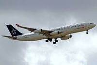 TC-JDL @ EGLL - Airbus A340-311 [057] (Turkish Airlines) Home~G 15/06/2013. On approach 27L.
