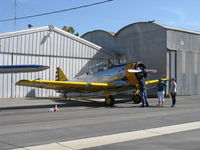 N4995C @ SZP - 1949 North American T-6G 'Thirsty Girl' of Condor Squadron, 1949 factory remanufacture, P&W R-1340 600 Hp radial, Reno-raced, SZP-based, at SZP's 85th Anniversary celebration display - by Doug Robertson