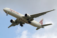 A7-BAN @ EGLL - Boeing 777-3DZER [38246] (Qatar Airways) Home~G 25/06/2013. On approach 27R. - by Ray Barber