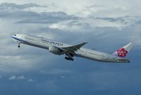 B-18055 @ KLAX - China Airlines, is here taking off at Los Angeles Int'l(KLAX), homebound for Taipei(RCTP) - by A. Gendorf