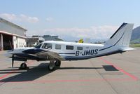 G-JMOS @ LSZB - Piper PA-34-220T Seneca V [3449378] Bern Belp~HB 10/04/2009 - by Ray Barber