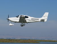 N159SR @ KPAO - 2006 Cirrus SR22 on final @ Palo Alto Municipal Airport, CA - by Steve Nation