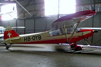 HB-OYB @ LSZO - Piper PA-18-125 Super Cub [18-1192] Luzern/Beromunster~HB 08/04/2009