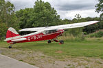 G-BJIV @ X5SB - Piper PA-18-150 Super Cub, a glider tow aircraft at Sutton Bank Airfield, N Yorks, August 8th 2015. - by Malcolm Clarke