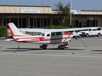 N3891G @ KSQL - 1967 Cessna TU206B from Vista, CA @ San Carlos Airport, CA - by Steve Nation